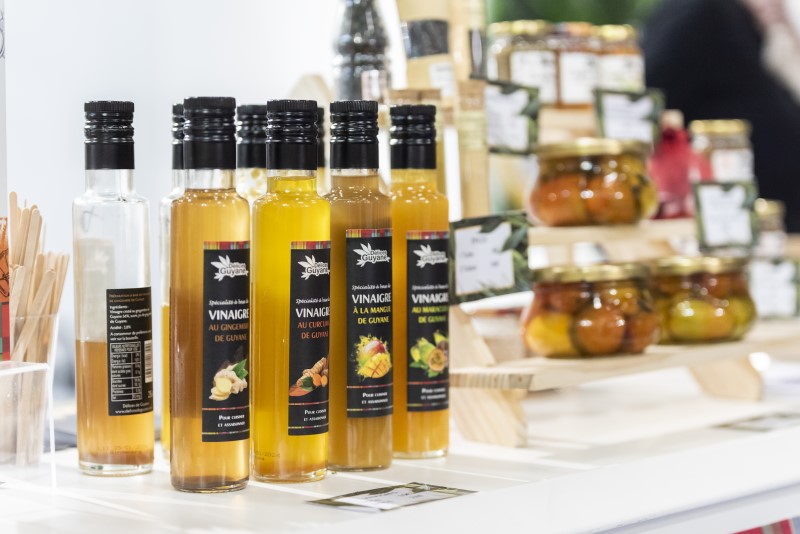 Bouteilles de vinaigres guyanais
