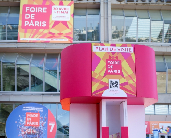 affiche avec plan de visite 